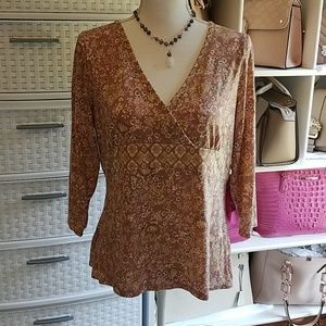 Axcess Liz Claiborne Women's Blouse Size Large